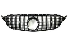 Mercedes W205 AMG GT Style Gloss Black and Silver Grille available in Nairobi Kenya Mercedes W205 AMG GT Style Gloss Black and Silver Grille available in Nairobi Kenya