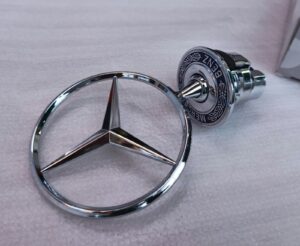 WhatsApp Image 2026-08-07 at 9.09.42 PM Original Mercedes-Benz Raised Bonnet Star – Silver & Wheat